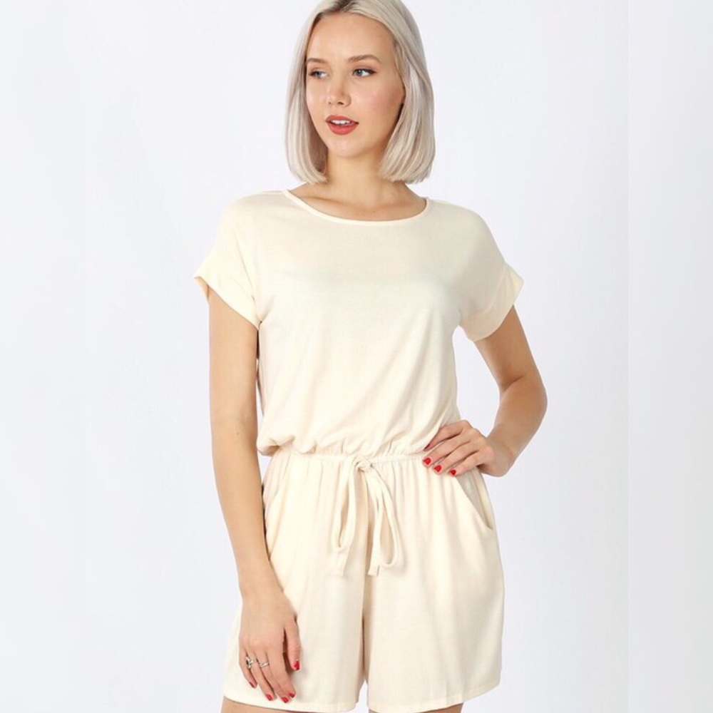 Cream Romper